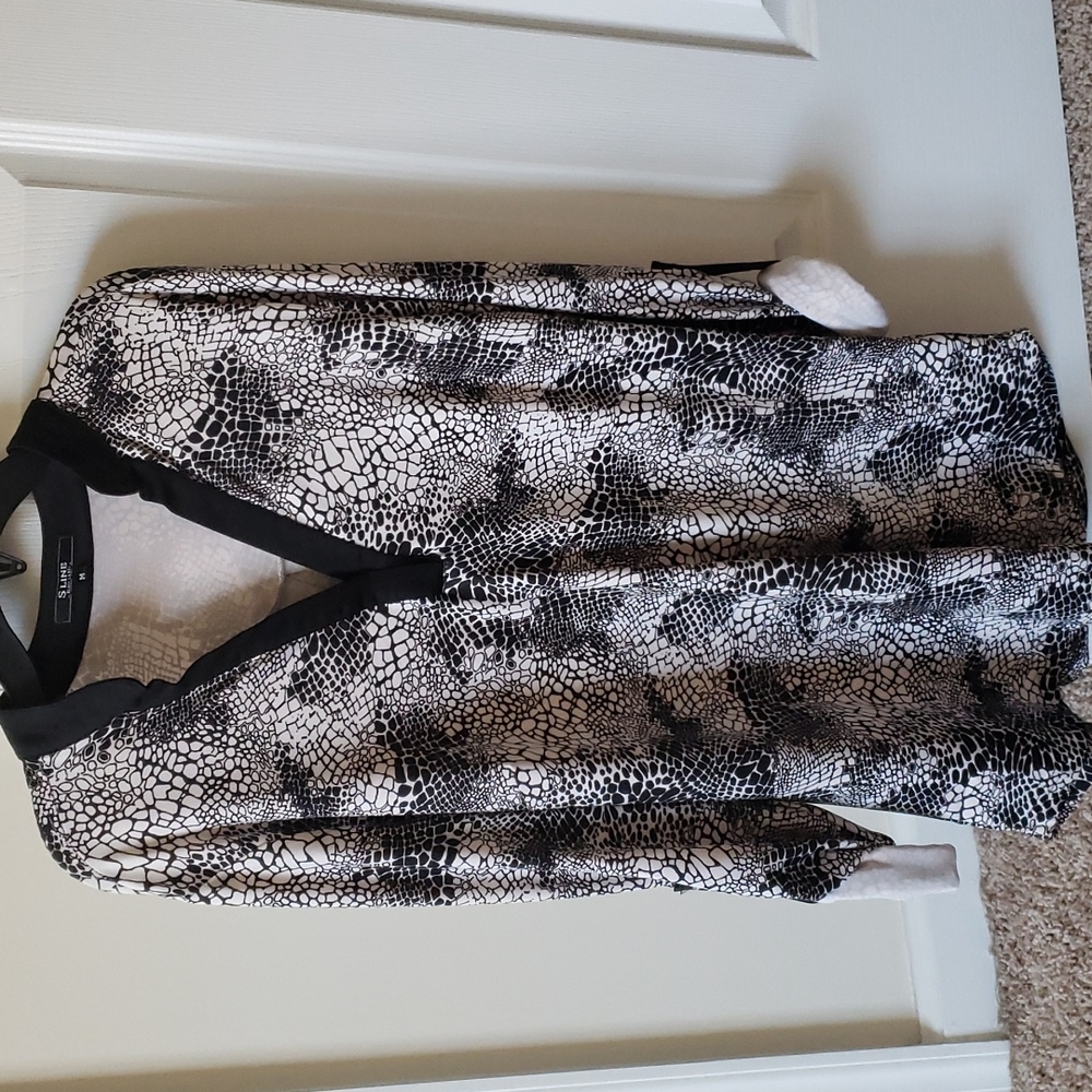 S Line Black label Tunic top Animal print Medium